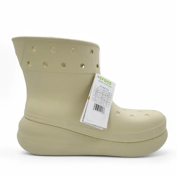 Crocs Classic Bone Waterproof Crush Rain Boots Mens 9 /Womens 11 New with Tag