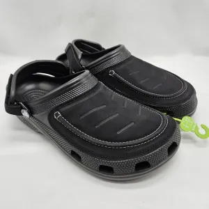 Crocs Mens Size 10 Yukon Vista II LiteRide Clogs Comfort Adjustable Black New