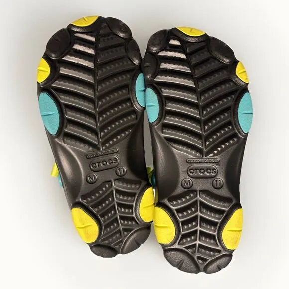 Crocs Unisex-Adult Classic All Terrain Clogs | Black/Multi Men 11