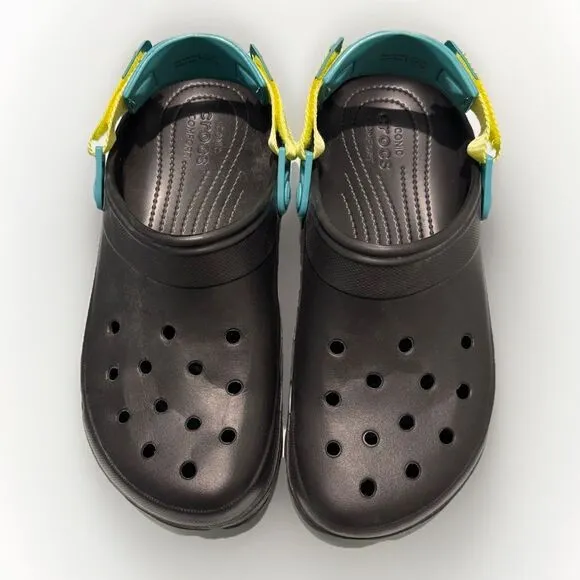 Crocs Unisex-Adult Classic All Terrain Clogs | Black/Multi Men 11