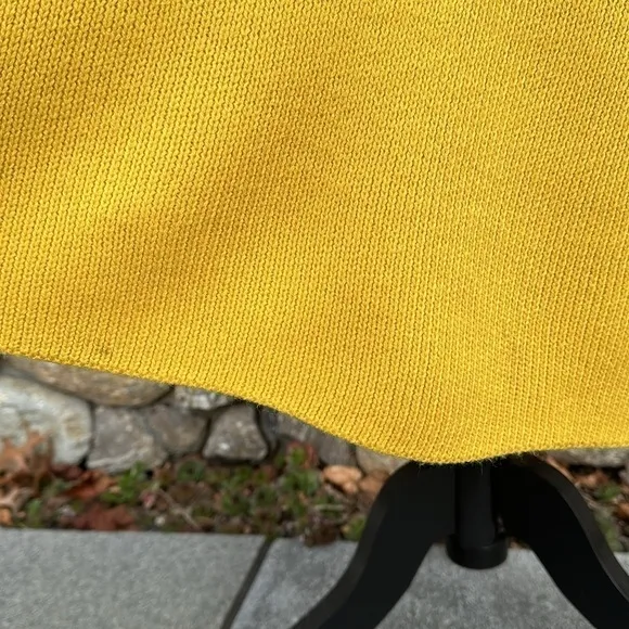 Crossover Turtleneck Pullover Knit Duster - Mustard Yellow