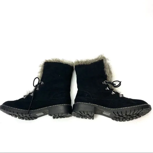 Dana Buchman fur lined lace up winter boots - 7