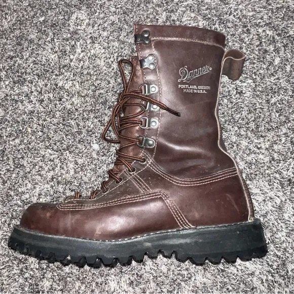 Danner Canadian Brown Leather 600G Insulated Gore-Tex Boots Mens size 8 D 67200
