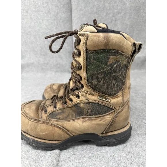 Danner Pronghorn Womens 8 8&quot; Boots 1000G MOBU GT Tan Leather Camo Insulated