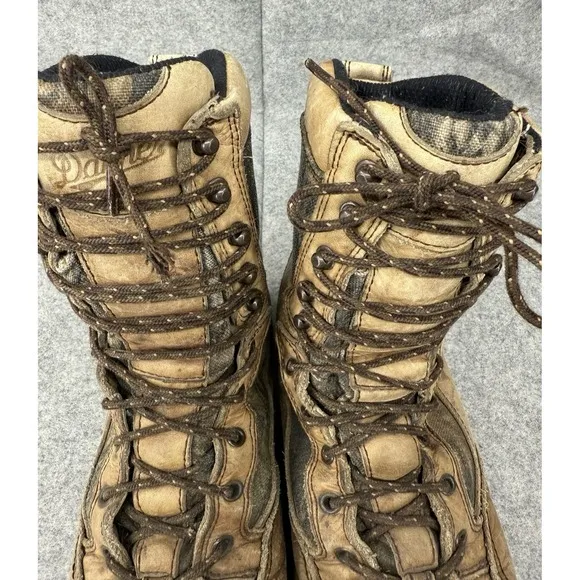 Danner Pronghorn Womens 8 8&quot; Boots 1000G MOBU GT Tan Leather Camo Insulated