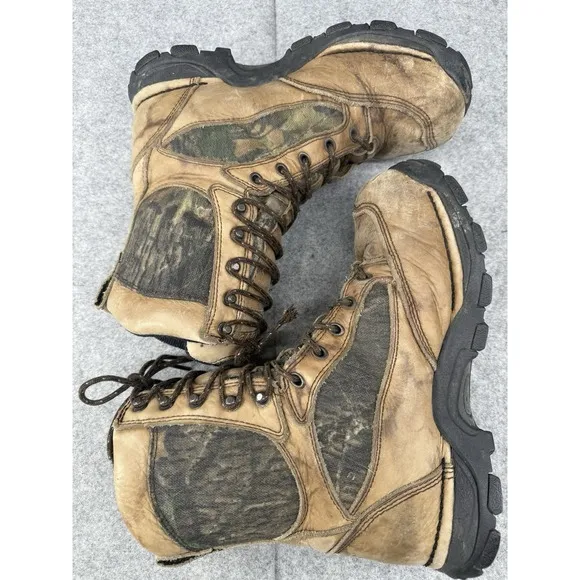 Danner Pronghorn Womens 8 8&quot; Boots 1000G MOBU GT Tan Leather Camo Insulated