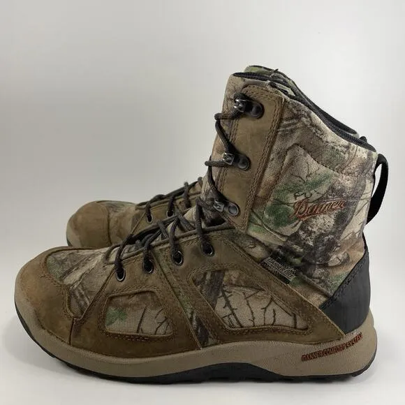Danner Steadfast Hunting Boots, 8&quot; Realtree Xtra Waterproof 48065 Mens Size 9.5