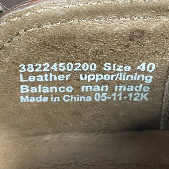Dansko Harlow Womens Size EU 40 Shoes Brown Leather Mary Jane Comfort Clog