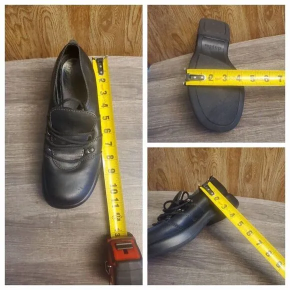 Dansko Janika Oxford Lace Up Clog Comfort Shoes Womens Size 40 US 9.5-10 Black