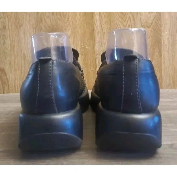 Dansko Janika Oxford Lace Up Clog Comfort Shoes Womens Size 40 US 9.5-10 Black