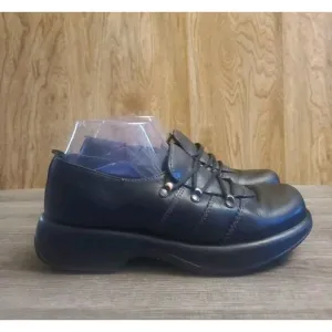 Dansko Janika Oxford Lace Up Clog Comfort Shoes Womens Size 40 US 9.5-10 Black