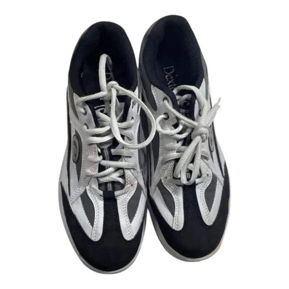 Dexter Dexter Jason III Slide-Rite Black‎ White Bowling Shoes Men's Size 7 M