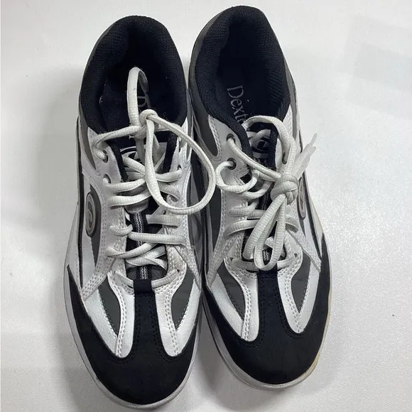 Dexter Dexter Jason III Slide-Rite Black White‎ Bowling Shoes Men's Size 7 M
