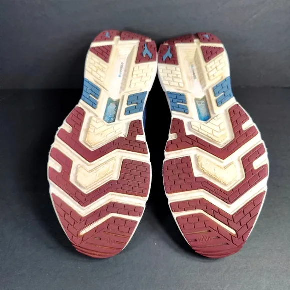 Diadora Mythos Women's Gray Burgundy  Running Sneakers Athletic Shoes Size 10