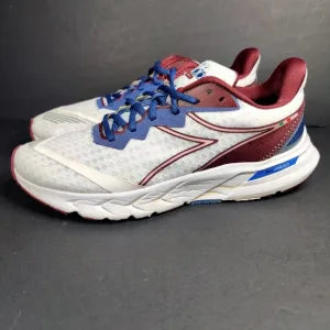 Diadora Mythos Women's Gray Burgundy  Running Sneakers Athletic Shoes Size 10