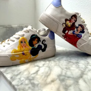 Disney Princess Bershka size 38 white sneakers. Shoes perfect for Disney .