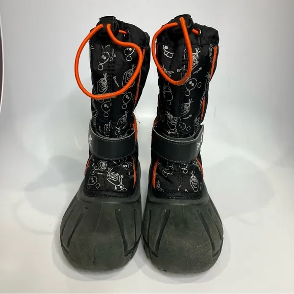 Disney x Sorel Frozen Olaf insulated winter boots black size 1