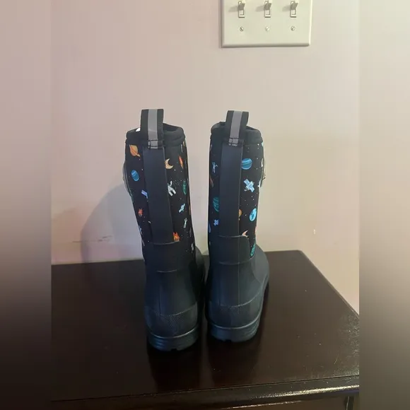 DKSUKO Kid’s Muck Rain Boots for Girls and Boys,Winter Snow Waterproof Insulated
