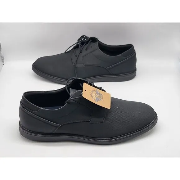 Dockers Comfort Flex Black Shoes Size 13M Shock Absorbent Insole Cushion Comfort