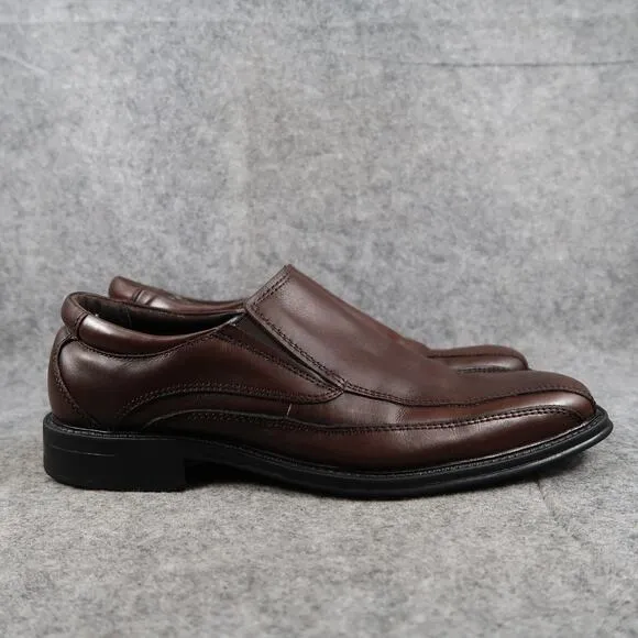 Dockers Shoes Mens 8.5 Loafer Slip On Brown Leather Classic Comfort Professional