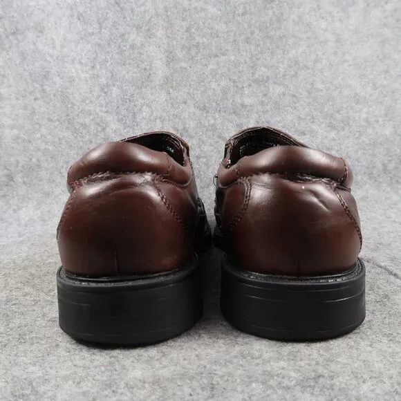 Dockers Shoes Mens 8.5 Loafer Slip On Brown Leather Classic Comfort Professional
