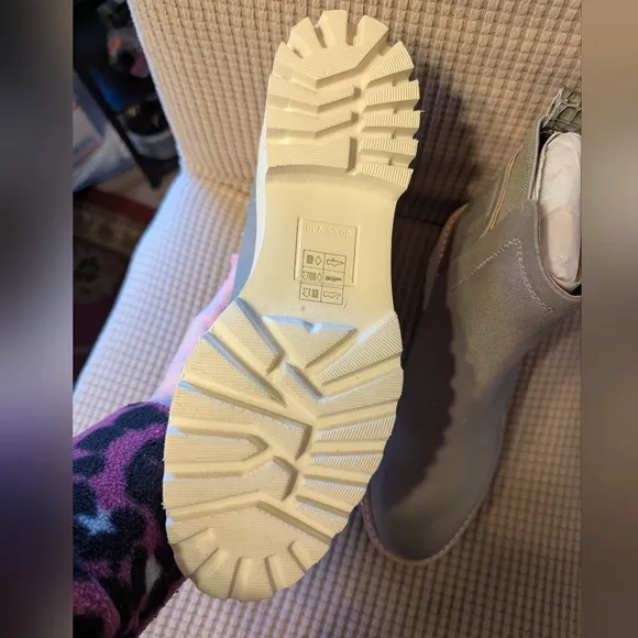 Dolce Vita Huey Caster Heeled Sage Cavas Boot NIB