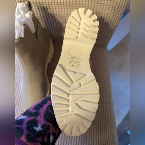 Dolce Vita Huey Caster Heeled Sage Cavas Boot NIB