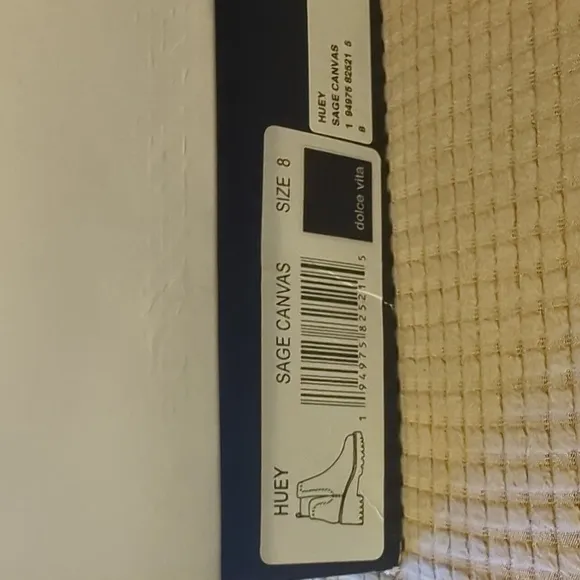 Dolce Vita Huey Caster Heeled Sage Cavas Boot NIB