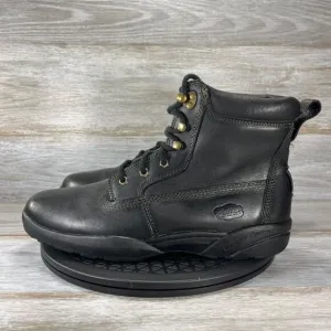 Dr. Comfort Mens Boss 9510 Black Leather Ankle Boots Size 12 M