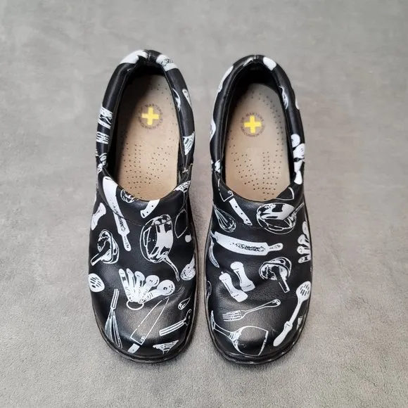 Dr. Marten Culinary Pantry Heeled Clogs comfort non-slip shoes womens size 6