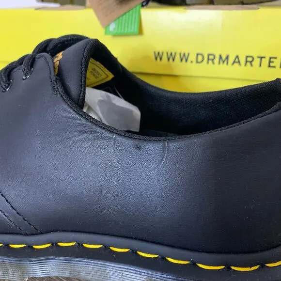 Dr Martens 1461 Slip Resistant Leather Oxford Shoes Black Industrial Full Grain
