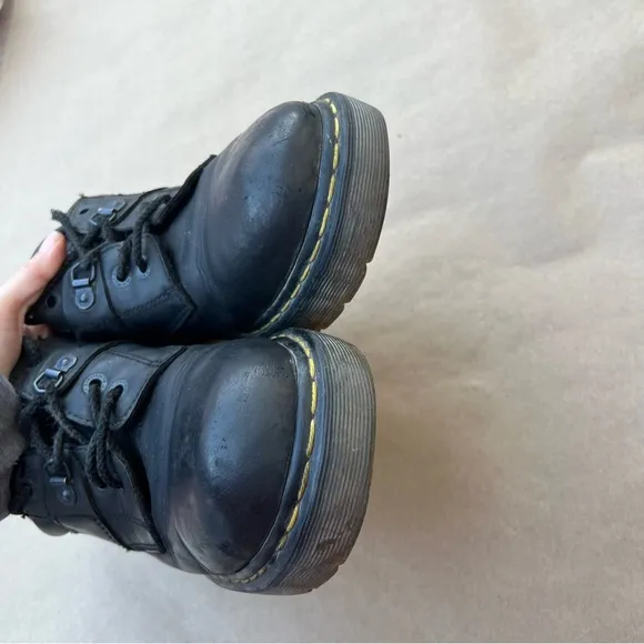 DR MARTENS Ashridge Industrial Steel Toe Black Leather Oxford Shoes Mens 11