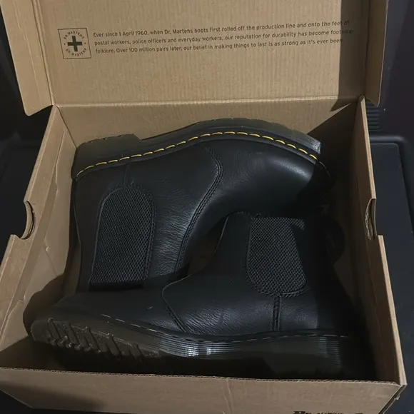 Dr. Martens Black Leather Chelsea Boots