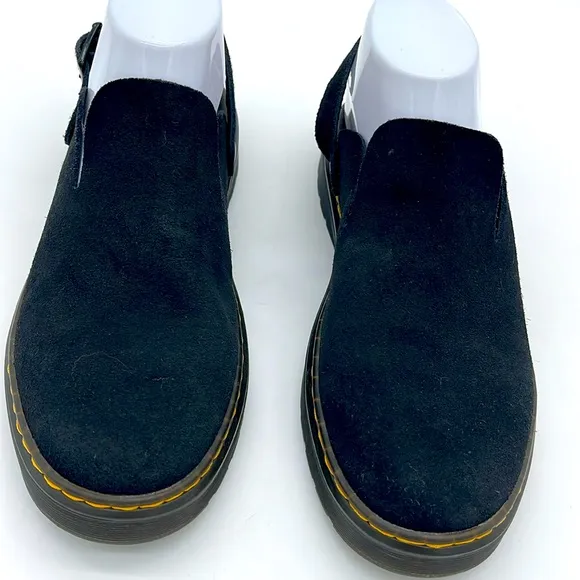 Dr. Martens Carlson Slingback Mules 27410001 Black Mens Size 8 Womens Size 9
