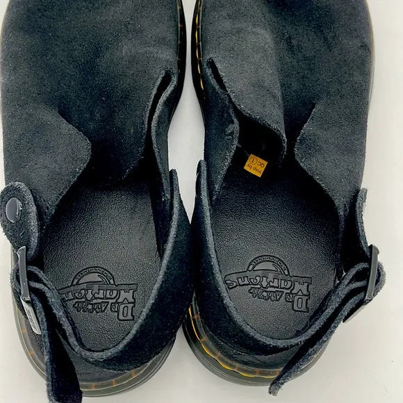 Dr. Martens Carlson Slingback Mules 27410001 Black Mens Size 8 Womens Size 9