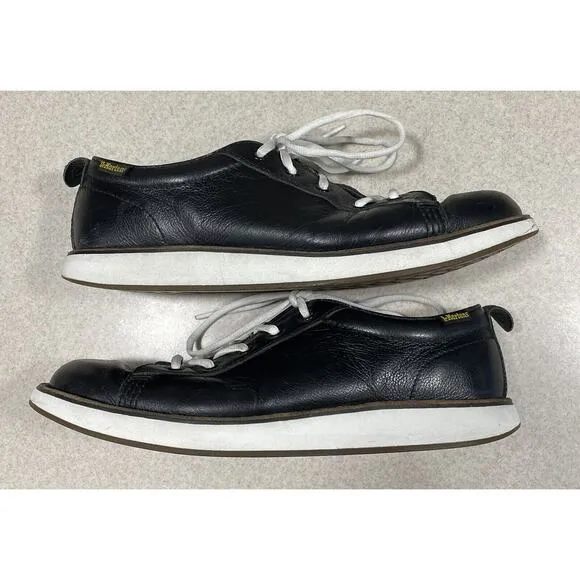 Dr Martens Carris Men’s Size 11 Sneakers Casual Black Soft Leather Lace Up Shoes