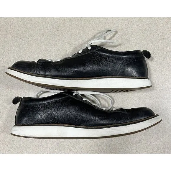 Dr Martens Carris Men’s Size 11 Sneakers Casual Black Soft Leather Lace Up Shoes
