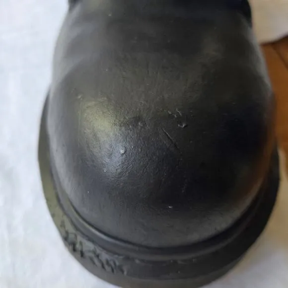 Dr Martens Industrial 10048 Leather Steel Toe Safety Shoes Oxfords Black Size 9