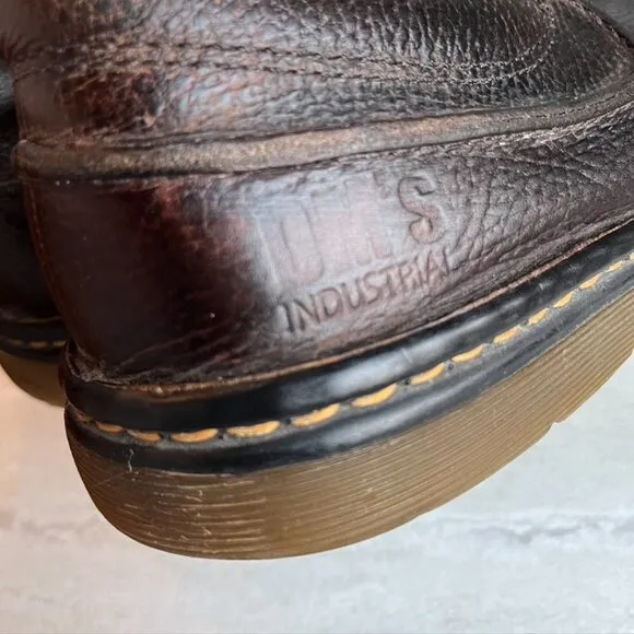 Dr. Martens Industrial Hampshire Shoes boots dark brown Size 12