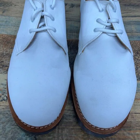 Dr Martens Lester‎ White Canvas Lace Up Oxford Shoes Mens Size 14
