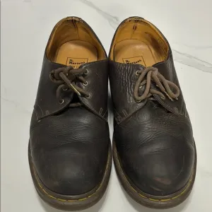 Dr. Martens Men's Black Leather Shoes