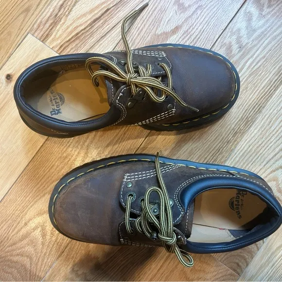Dr. Martens Men's Brown Leather Shoes