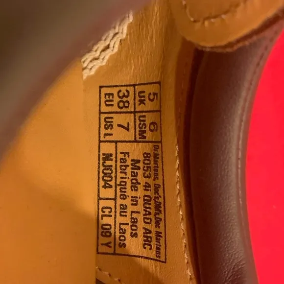Dr. Martens Men's Brown Leather Shoes