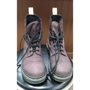 Dr Martens Shoes Womens Size 6 Boots New Canvas Vegan Castel Burgundy Combat