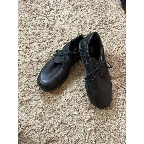 Dr Martens Shoes Hampshire Mens 11 Black Leather Industrial Oxfords