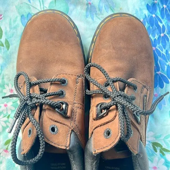 Dr. Martens Industrial Slip Resistant Leather Lace Up Shoes