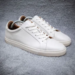 DUNROSS &amp; SONS Harvey Men's SZ 11 Black Leather Lace-up Low Sneakers