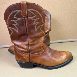 Durango Warm Brown Men's Leather Cowboy Western Boots Size 11 D