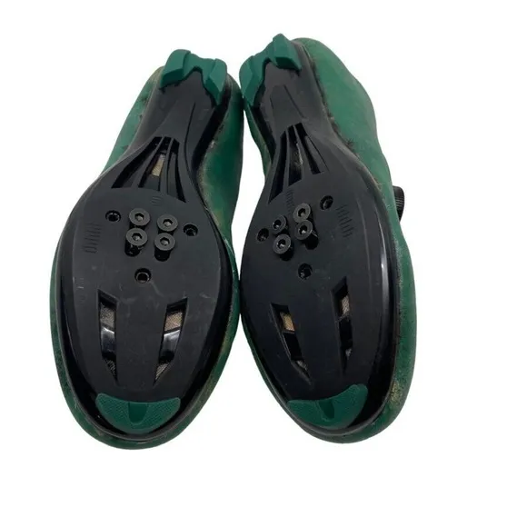 DWZRG Betoosen Mens Road Cycling Shoes Indoor/Outdoor Green/Black Iridescent 8 M