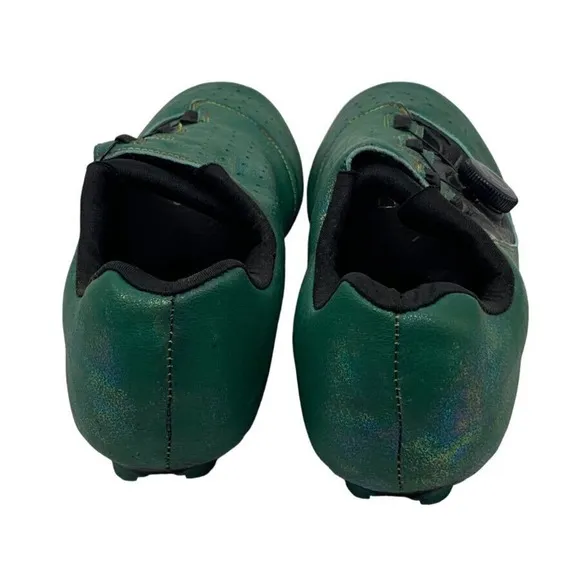DWZRG Betoosen Mens Road Cycling Shoes Indoor/Outdoor Green/Black Iridescent 8 M